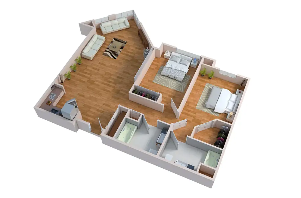 Willow – 2 Bed 2 Bath Willow